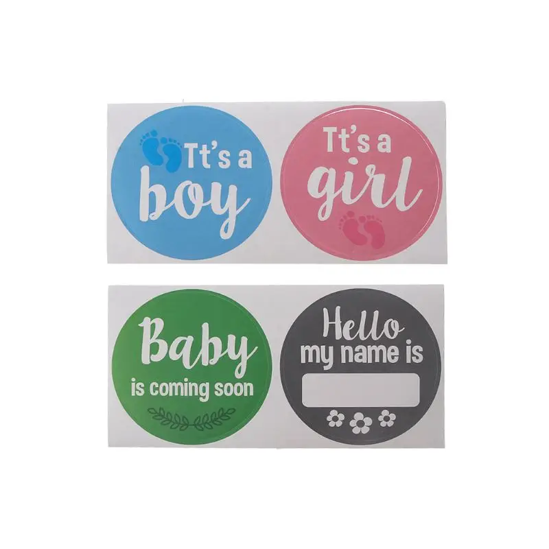 

16 Pcs/Set Pregnancy Milestone Stickers Women Photography Weekly Belly Clothing Stickers Week 8 - Week 40