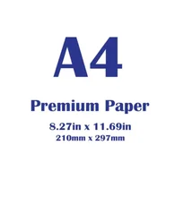 Livre blanc 100 feuilles Premium A4, Taille 210x297mm (8.3 "x 11.7") 70 g/m², Papier Pour Imprimantes D'ordinateurs, (100 Feuilles), Imprimante Copieur Compatible 