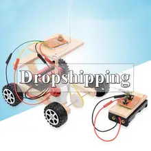 20 Тип DIY беспроводной пульт дистанционного управления гоночный модель комплект Дерево Дети физическая наука эксперименты игрушка набор Собранный автомобиль обучающая игрушка