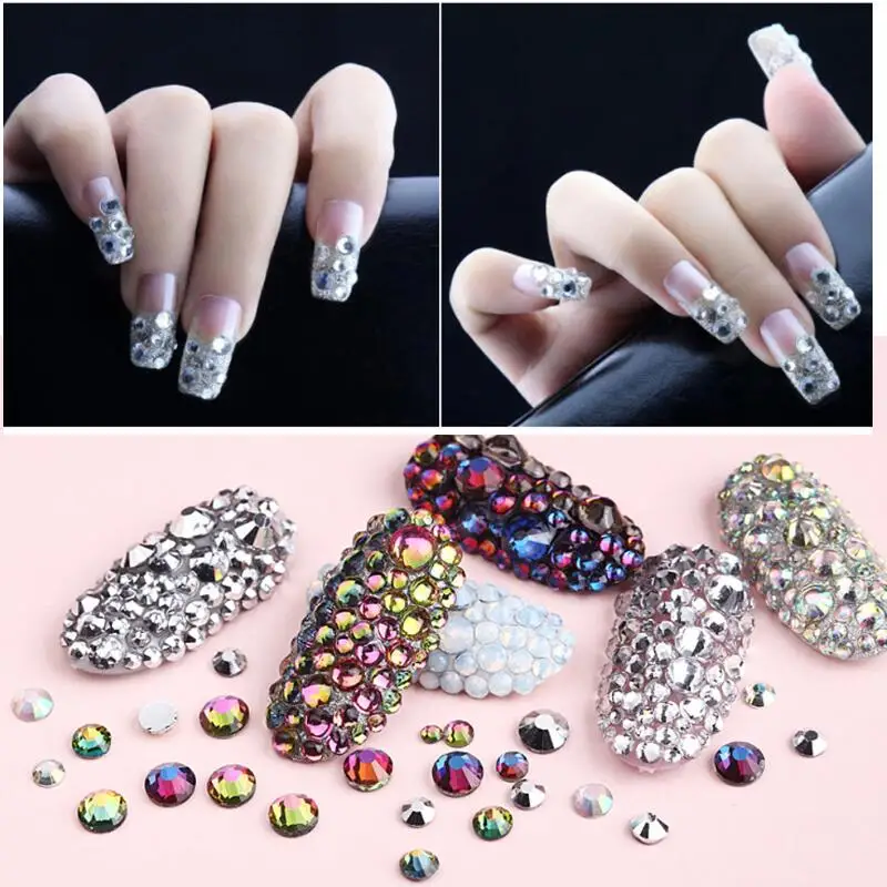S3-S30 Crystal Non Hotfix Nail art Rhinestone Super Bright Glass Gule On Strass 3D Nail Art Decoration nail art rhinestones,nail art accessories,non hot fix rhinestones,clear glass rhinestones,crystal rhinestones,glass rhinestones,rhinestone crystals,non hotfix rhinestones,rhinestone accessories,rhinestones beads
