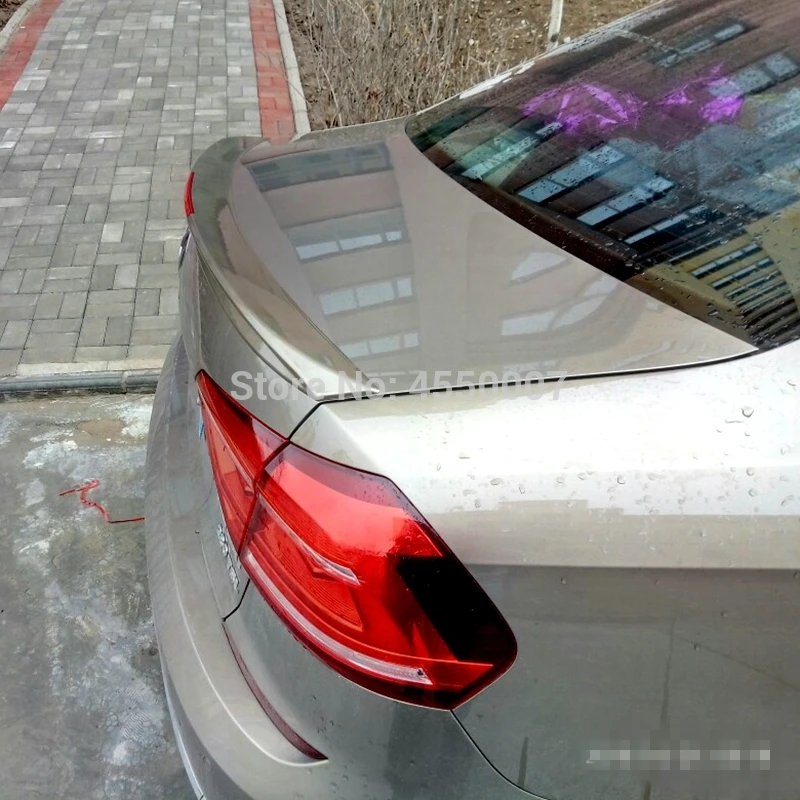 Для Volkswagen Passat 2013 Авто АБС пластик задний багажник крыло спойлер автомобильные аксессуары для Volkswagen Passat