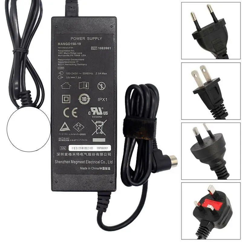 

For Respironics MANGO150-19 Power Supply AC Adapter SimplyGo Oxygen Concentrator 8-Pin - Used
