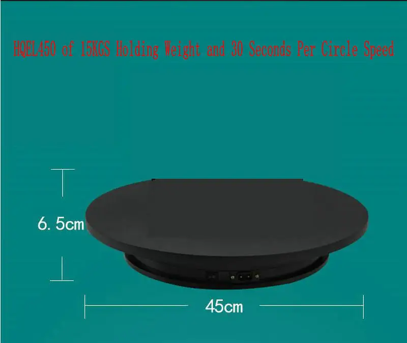 Two Way Electric Rotating Turntable Display Stand Lazy Susan Base for Photography Shooting (2)