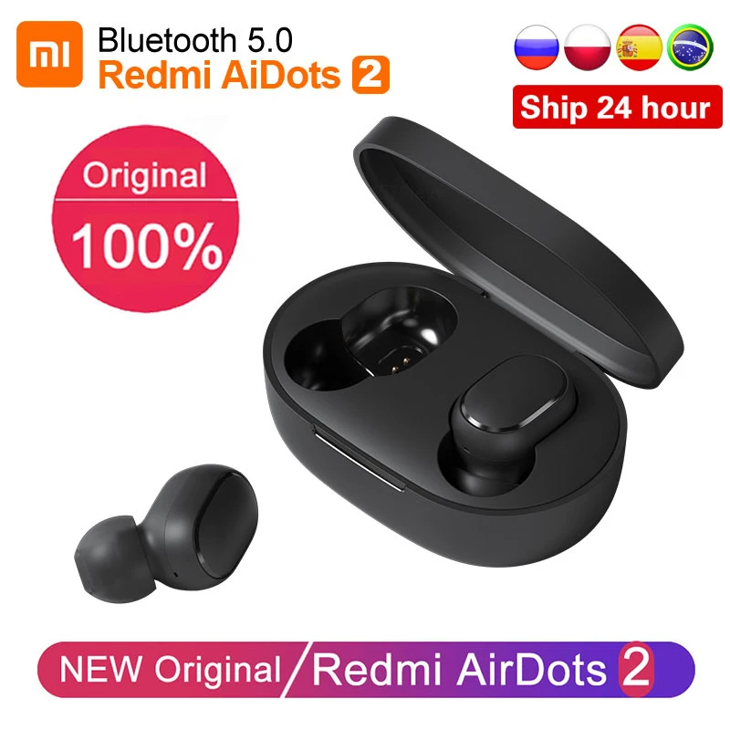 Беспроводные наушники Xiaomi Redmi Airdots 2 TWS с микрофоном гарнитура для | Электроника