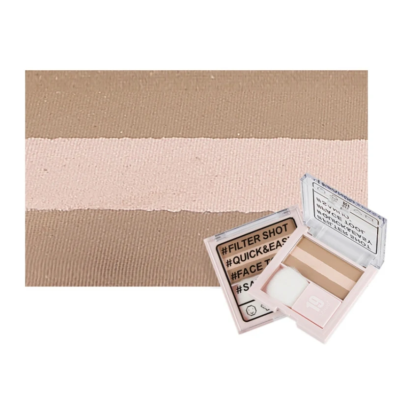 New Highlighter Palette Waterproof Long Lasting Brighten Skin Color Contour Powder