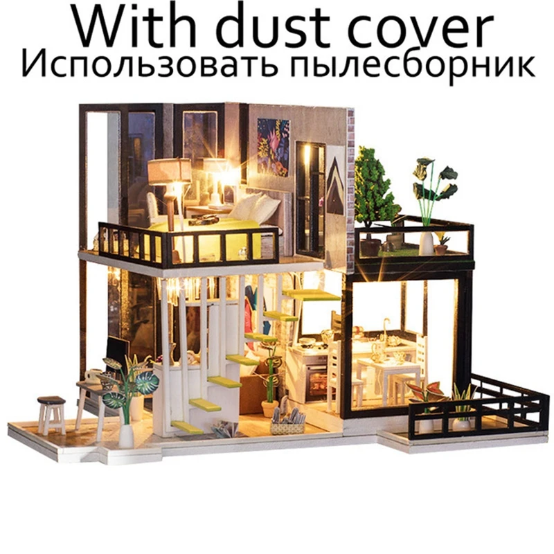 Миниатюрные кукольные домики Miniatura кукольный домик для сборки DIY игрушка