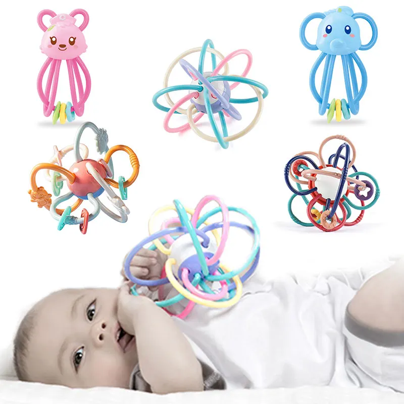 

Baby Handbell Toys For Babies 0 12 Months Baby Rattles Soft Teethers Rattle Manhattan Ball Strength Training Fitness Ball
