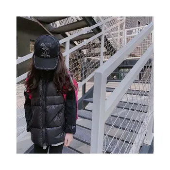 

2020 New Style Childrenswear down Vest Men and Women Child Thick Warm Stand Collar down Vest Fashion Korean-style