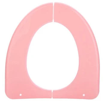 

Foldable Plastic Toilet Seat Cover Mats Waterproof Portable Travel Toilet Case Home Bathroom Closestool Protector WC Cover
