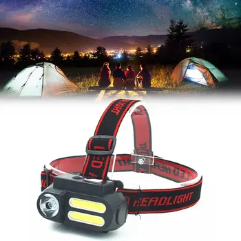 

Portable mini XPE+COB LED Headlamp USB Rechargeable Camping Head lamp Fishing headlight flashlight headlamp torch