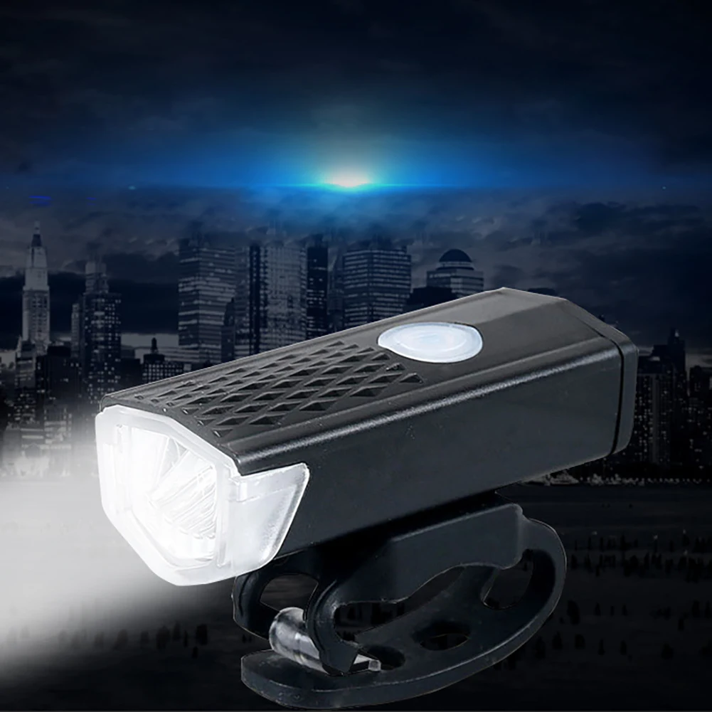 Sale Bike Light USB Rechargeable 300 Lumen Bicycle Front Light Lamp Bike Headlight Cycling Helmet Light Warning Light Taillight 0 9