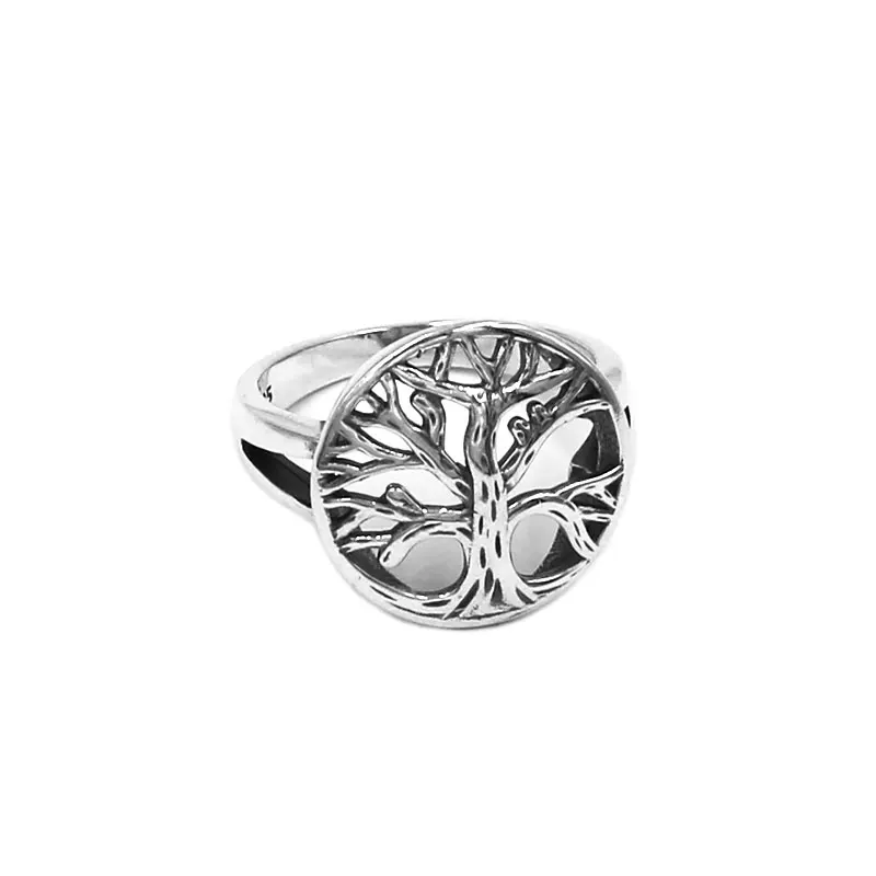 Fashion S925 Anello Albero Della Vita In Argento Sterling Di Alta Qualità Claddagh Celtics Knot Biker Ring Per Donne Ragazze Swr0952A