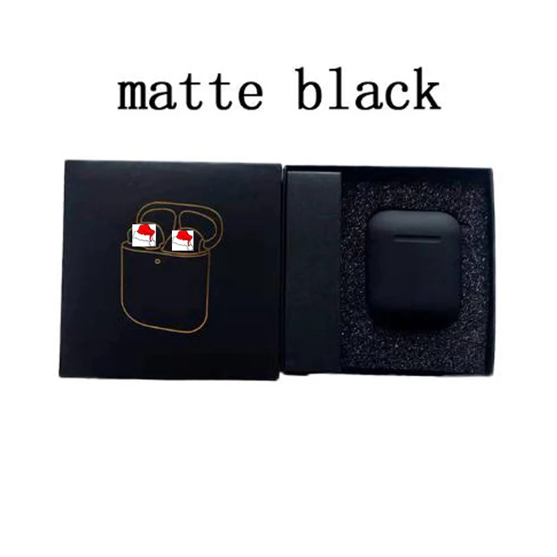 Matte black I100000 Pro TWS изменить имя+ gps позиционирование беспроводной Bluetooth наушники smart sensor pk i90000 pro i100000 TWS - Цвет: Matte black