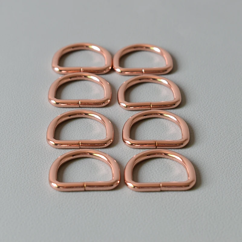 

100 pcs Metal D Ring 1 lnch(25mm)Non Welded Nickel Plated Pack For Dog Collars,Clothing And Harnesses Projects Durable Metal