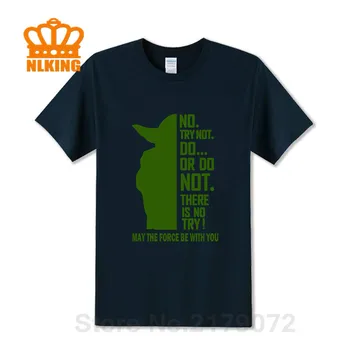 

2020 New Star JEDI Wars Master Yoda Men T Shirt Do Or Not Do T-Shirt Man Funny May the Force be with you tshirt hipster Tops Tee