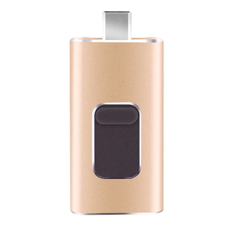 OTG USB флеш-накопитель для iPhone, Android, Тип C, микро USB флеш-накопитель, USB диск, металлический накопитель, 32 ГБ, 64 ГБ, 128 ГБ, карта памяти, флешка