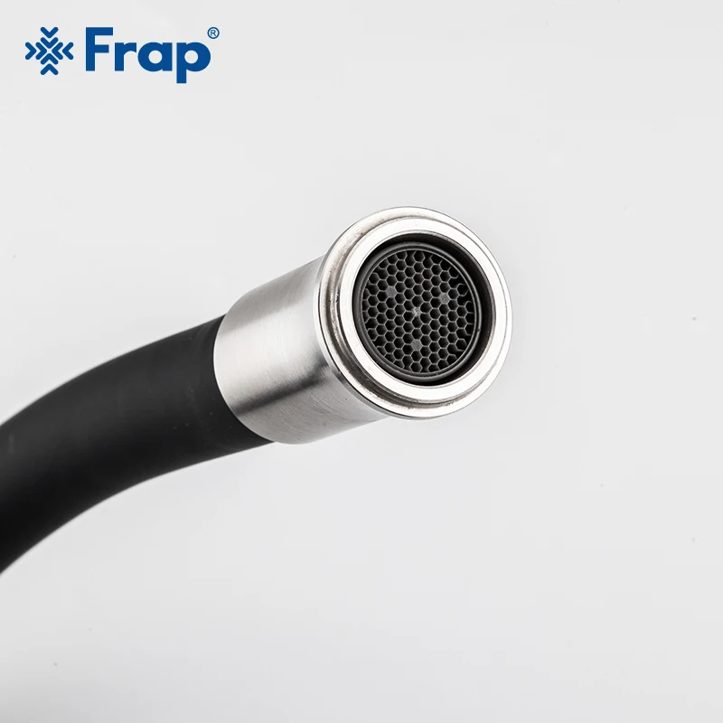 Frap, Новое поступление, силикагель, носик, черный, для кухни, раковина, кран, для одной холодной воды, смеситель, кран для кухни, Torneira Cozinha