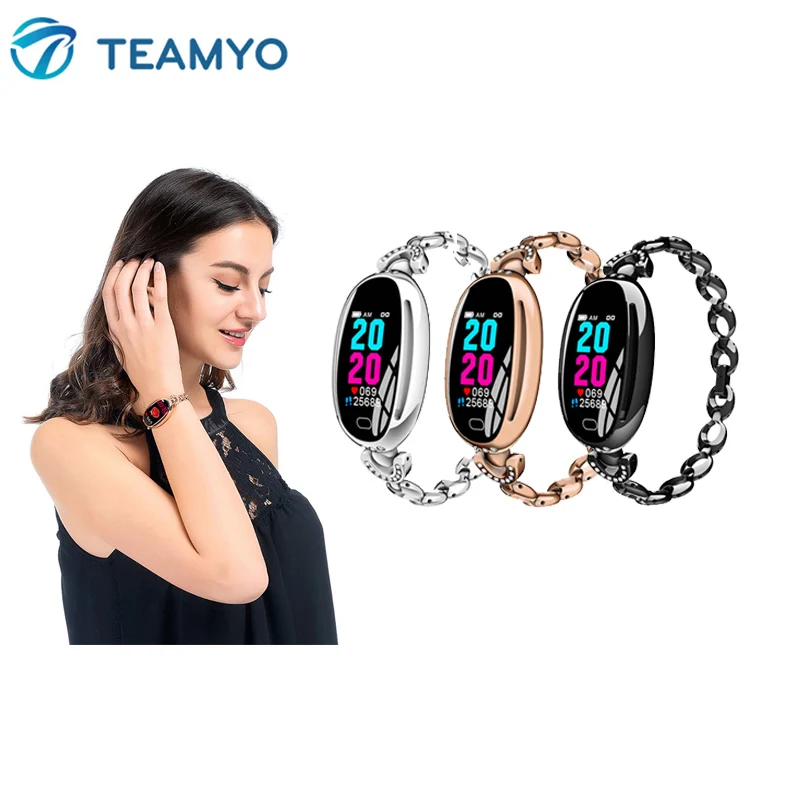 E68 smart watch women heart rate monitor blood pressure IP67 Waterproof Sport Fitness Brecelet activity tracker health wristband