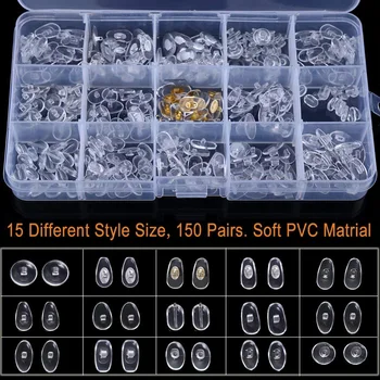 

Non Slip Screw On Silicone Kit Sunglass Clear Repair Tool Practical Push In Glasses Nose Pads Transparent Eyewear Fashion
