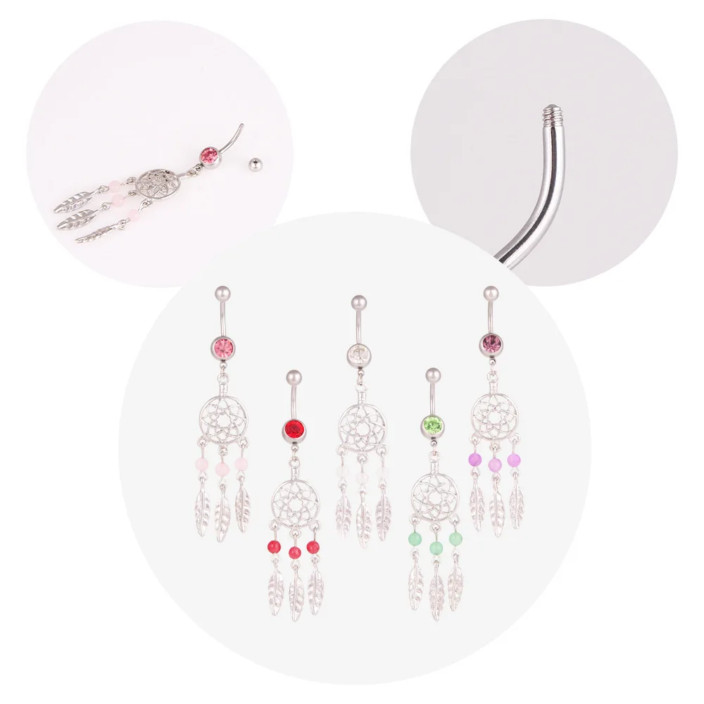 Wish AliExpress Dreamer Catch Dream нержавеющая сталь кулон пупка ювелирные изделия кольцо для пирсинга