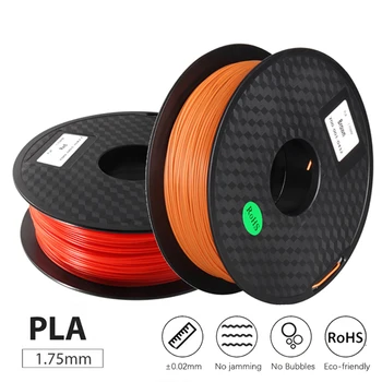 

PLA Filament 3D Printing Materials 1.75mm 0.5KG/Roll High Quality Printing Filament 2 Color Brown Red