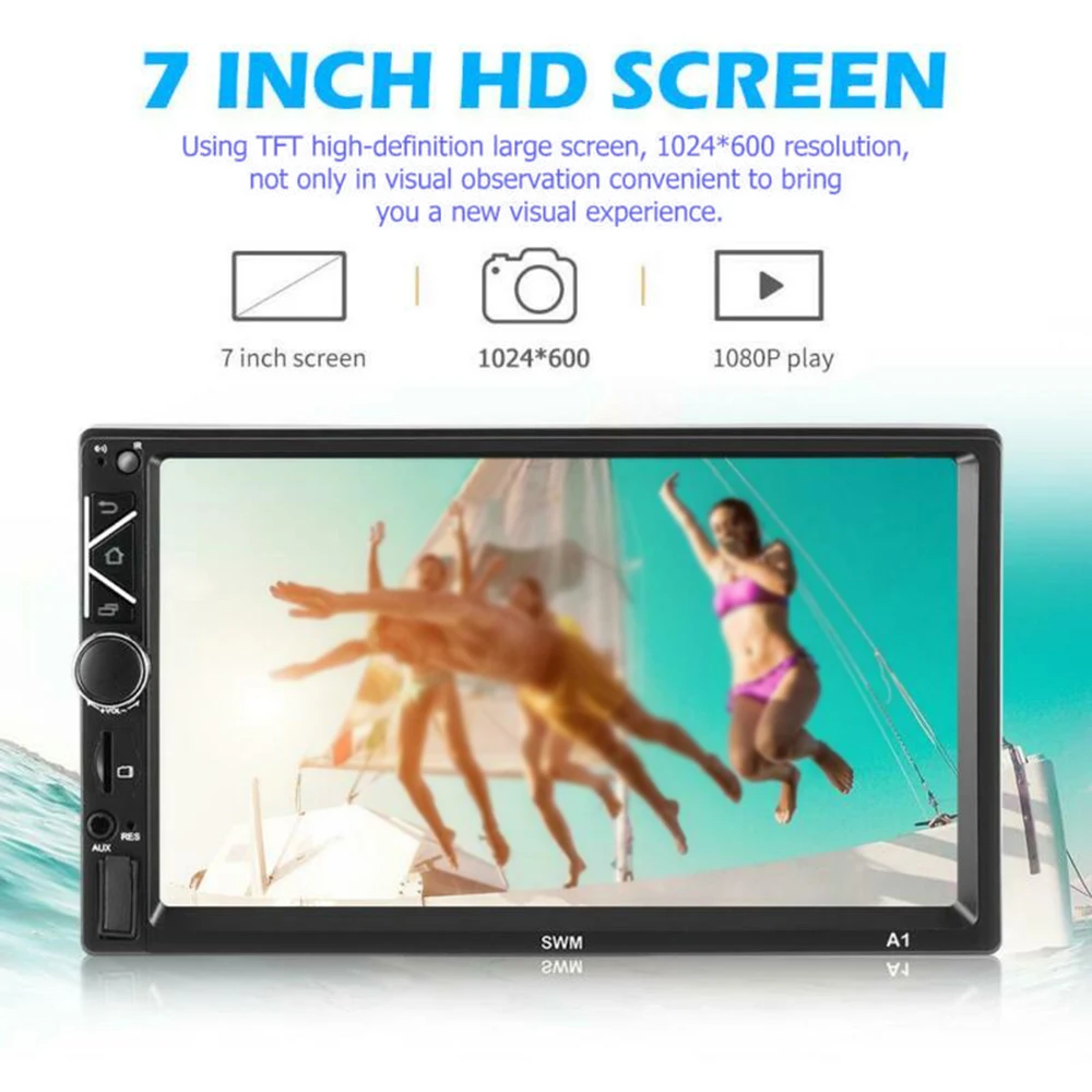 Gps Navi Wi-Fi Android 8,1 автомобильный стерео gps Navi MP5 плеер двойной 2Din Wi-Fi 7 дюймов 4 ядра BT с 4LED Cam