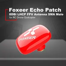Foxeer Echo Patch 8DBi RHCP/LHCP FPV Small Antenna SMA Male for RC FPV Racing Drone Quadcopter Aircraft UAV Model RC Spare Parts 5 8g sma female male antenna connector for rc aircraft fpv golden 4 pcs