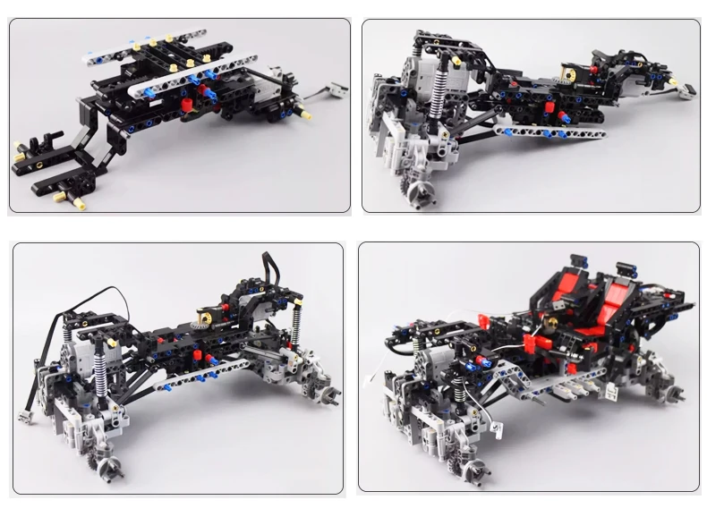 Cada C61006 Technic серии RC внедорожный автомобиль авантюрист красный джип модель строительные блоки дистанционное управление RC SUV автомобили кирпичи светодиодные