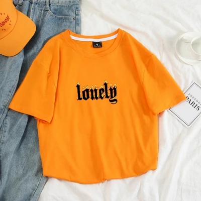 orange Для женщин одинокий пламени печатных футболка 90s Hipster гранж Графический Футболка tumblr Модные Симпатичные Harajuku верхняя одежда с замком молнией - Цвет: orange