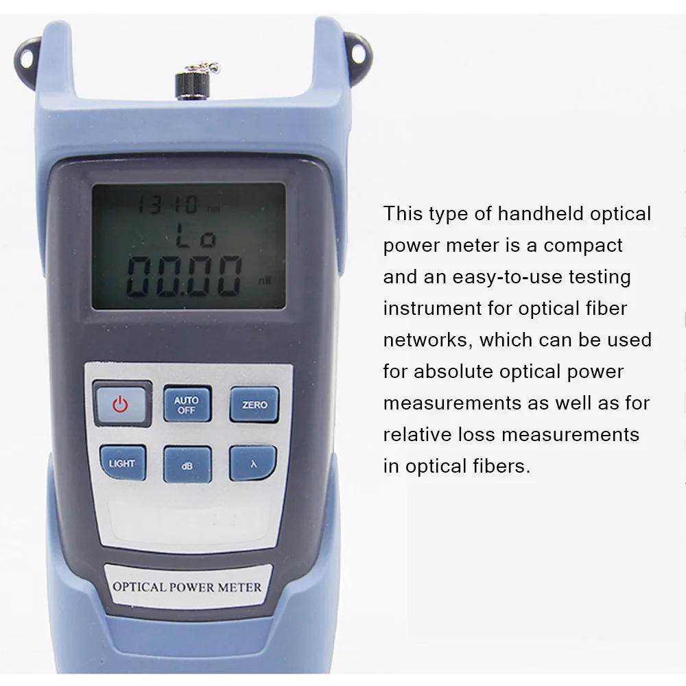 

New 10MW AUA-80A Handheld Power Meter Red Light Fiber Light Decay Testers Machine Fiber Optic Cable Tester Visual Fault Locator