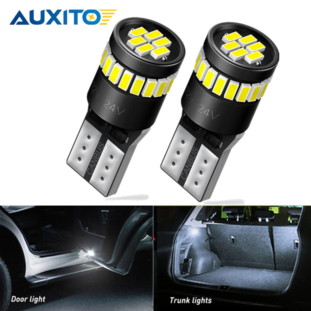 2 шт. Автомобильные светодиодные лампы W5W 3014 SMD T10 194 168 2825|Сигнальная лампа| |