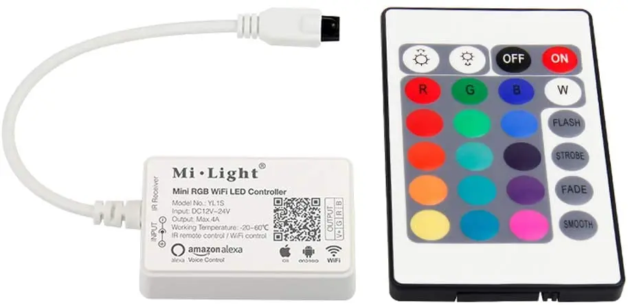 Mi. Мини-Контроллер освещения с RGB-подсветкой и Wi-Fi включает Пульт дистанционного