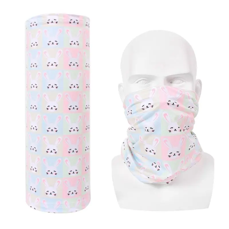 13 14 Styles Unisex Traceless Magic Neck Scarf Candy Colored Cartoon Animal Tube Headband Ice Silk Cycling Turban Face Mask Bandana - Цвет: 13