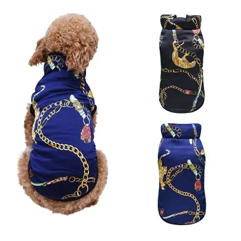 

Pet Dog Shirt Tiger Print Puppy Coat Pets Cat Warm Clothes Coat Sweatshirt M0829