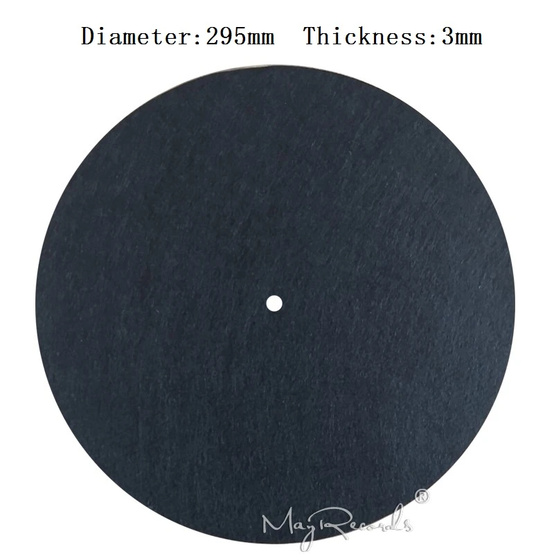 Felt Record Mat Turntable Felt Turntable Mat Slipmats 3mm Black Antistatic Slipmat