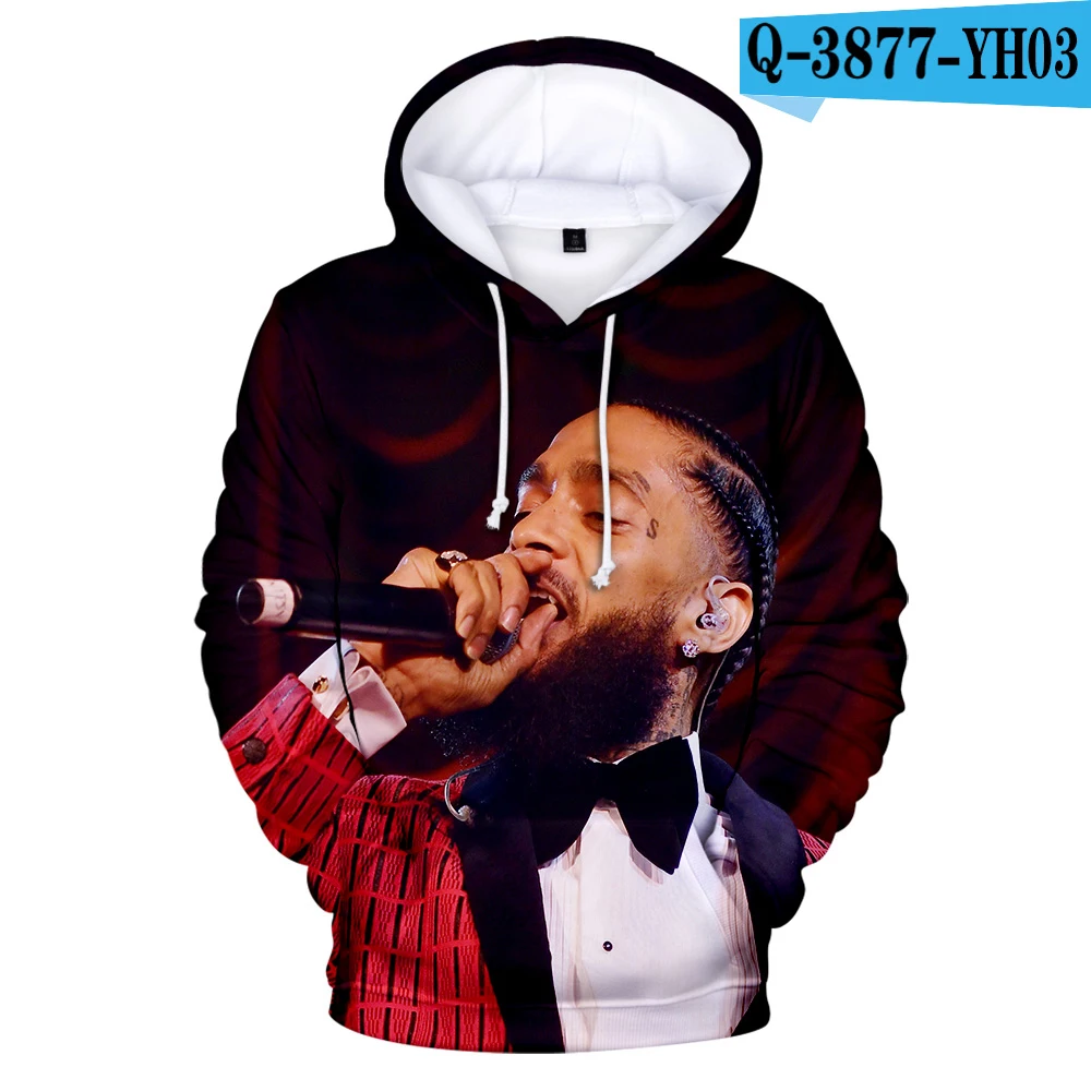 As Picture Aikooki Nipsey Hussle толстовки для мужчин/женщин толстовка для мальчиков/девочек с капюшоном известный певец Nipsey Hussle polluverers 3D - Цвет: As Picture