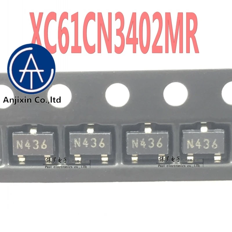

10 шт., 100% оригинальный и новый чип питания XC61CN3402MR XC61CN3402, Шелковый экран N43 * SOT-23, в наличии