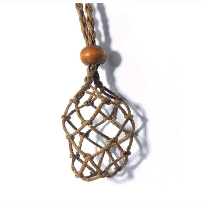 Ожерелье с пустой каменной корзиной (не включает камень). ручной работы подвеской