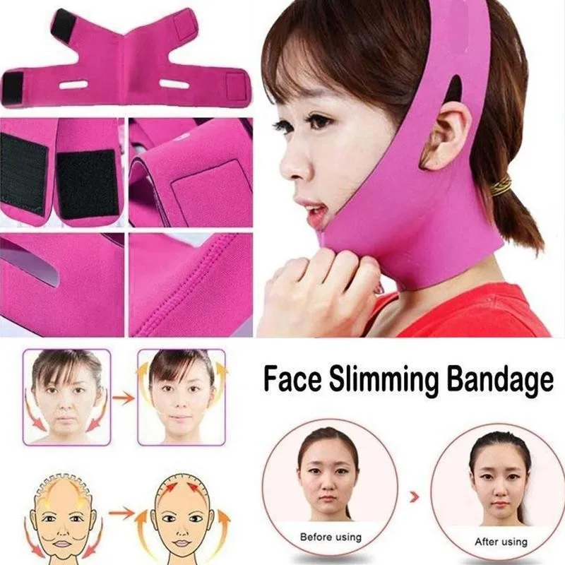 Подтягивающий бандаж для женщин с двойным подбородком V-образный выпрямитель