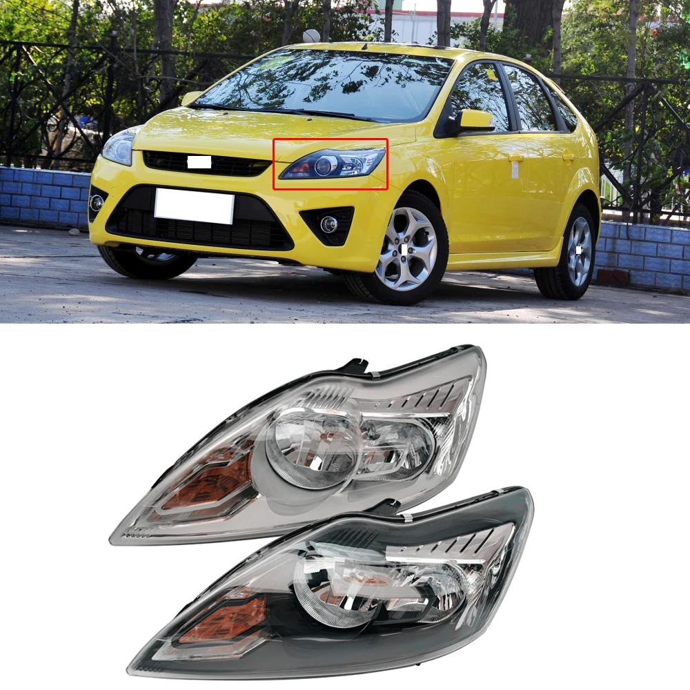 

CAPQX For FORD FOCUS 2009-2014 Front Headlight Headlamp Head Light Lamp