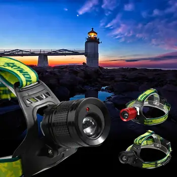 

Super Bright Zoomable Q5 LED Headlamp 18650 Headlight Head 3 Modes Led
