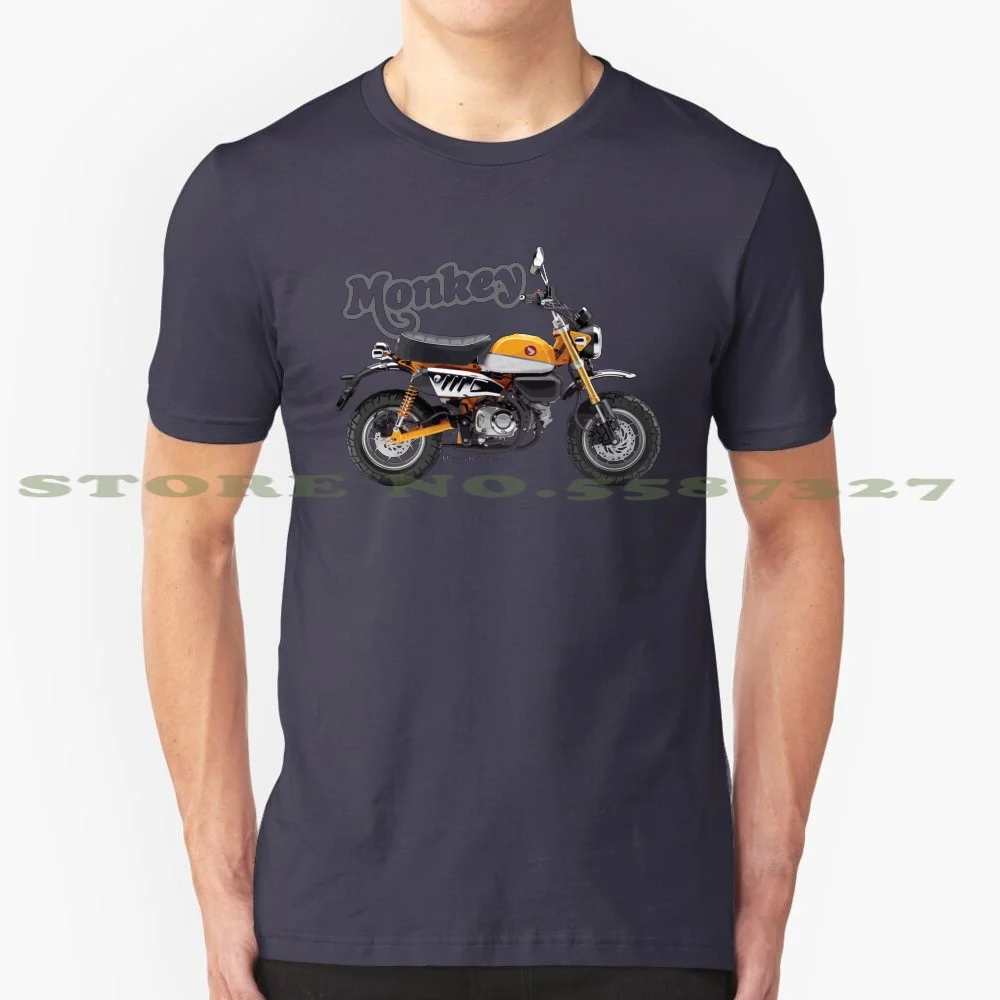 Monkey 125 19 Banana Yellow , Sl Graphic Custom Funny Vendita Calda Tshirt Moto Moto Ride Rideordie Ridetovive Bike
