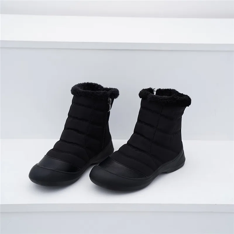 FEDONAS/популярные ботинки на платформе; сезон осень-зима; теплые женские ботильоны на молнии; винтажные зимние ботинки на пуху; Повседневная офисная обувь для женщин
