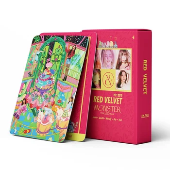 

54Pcs/Set New Arrival Kpop RED Velvet Lomo Card Star Creative Hand Account Card Photo Poster Card