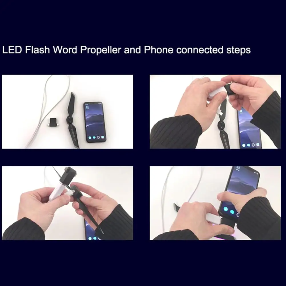 Светодиодный пропеллеры для вспышки USB зарядное устройство, аккумуляторные лезвия для DJI Phantom4 DJI пропеллера Лопасти пропеллера
