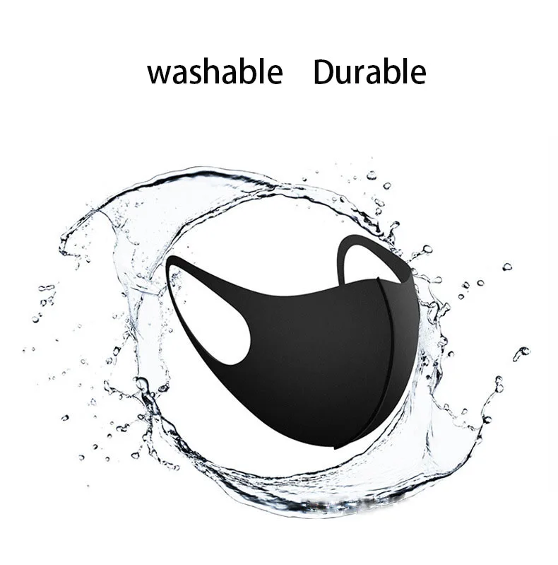 

100pcs Windproof Disposable Black Mouth Masks Washable Dust Proof Anti-fog Mouth Mask Unisex Travel Protection Anime Mask