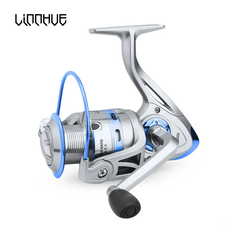 

LINNHUE Spinning Reel 12 BB Stainless Steel 500-6000 Metal Coil Spool Ice Gigging Fishing Reel Spinning Pesca Fishing accessory