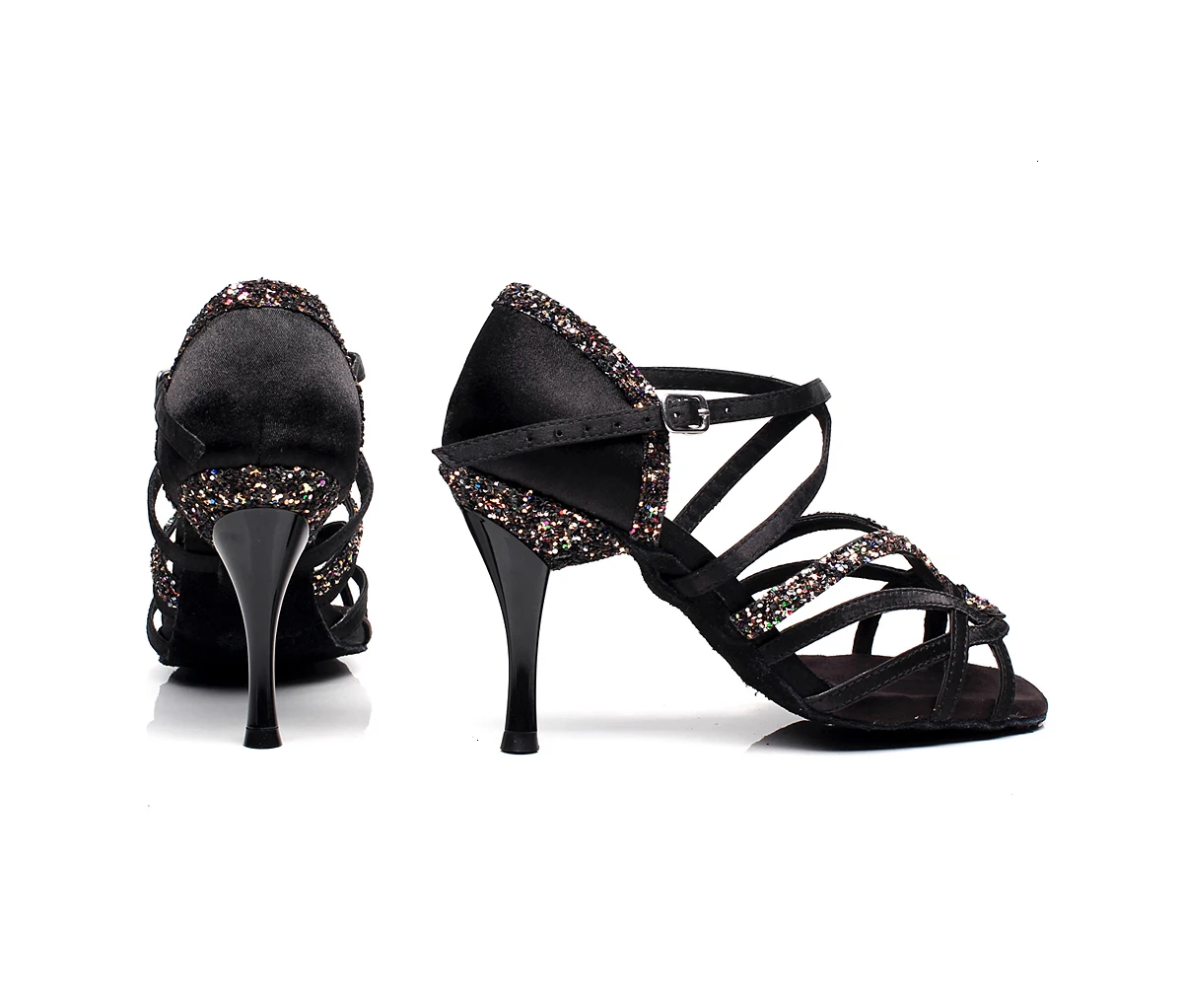 Jazz Ballroom Urban Dance Shoes Latin Woman Strip Pole Stylish High Heel Satin And Sandals