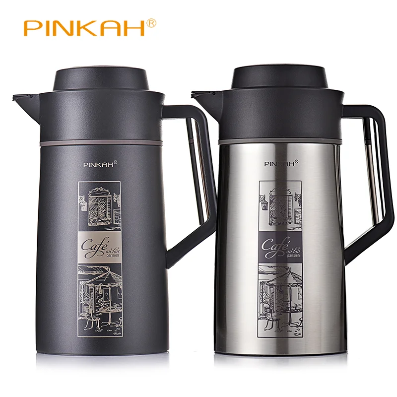 

PINKAH Vacuum Insulation Kettle 1.5L Double 304 Stainless Steel Coffee Tea Milk Pot With Handle Household Thermos Water Kettle