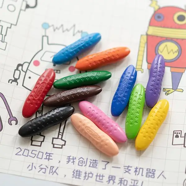 24/12pcs Clean Hands Children Peanut Crayons washable Safe And Non-toxic Water-soluble Paintbrush Painting Stick Kids Best Gift | Дом и сад